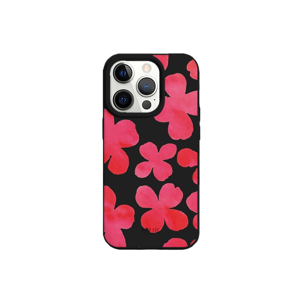 Funda de móvil Watercolor Flowers - Black