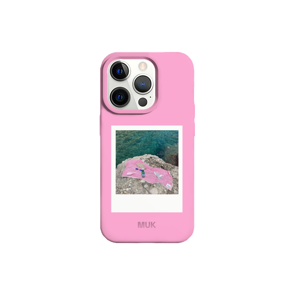 Polaroid Phone Case - Pink Personalized