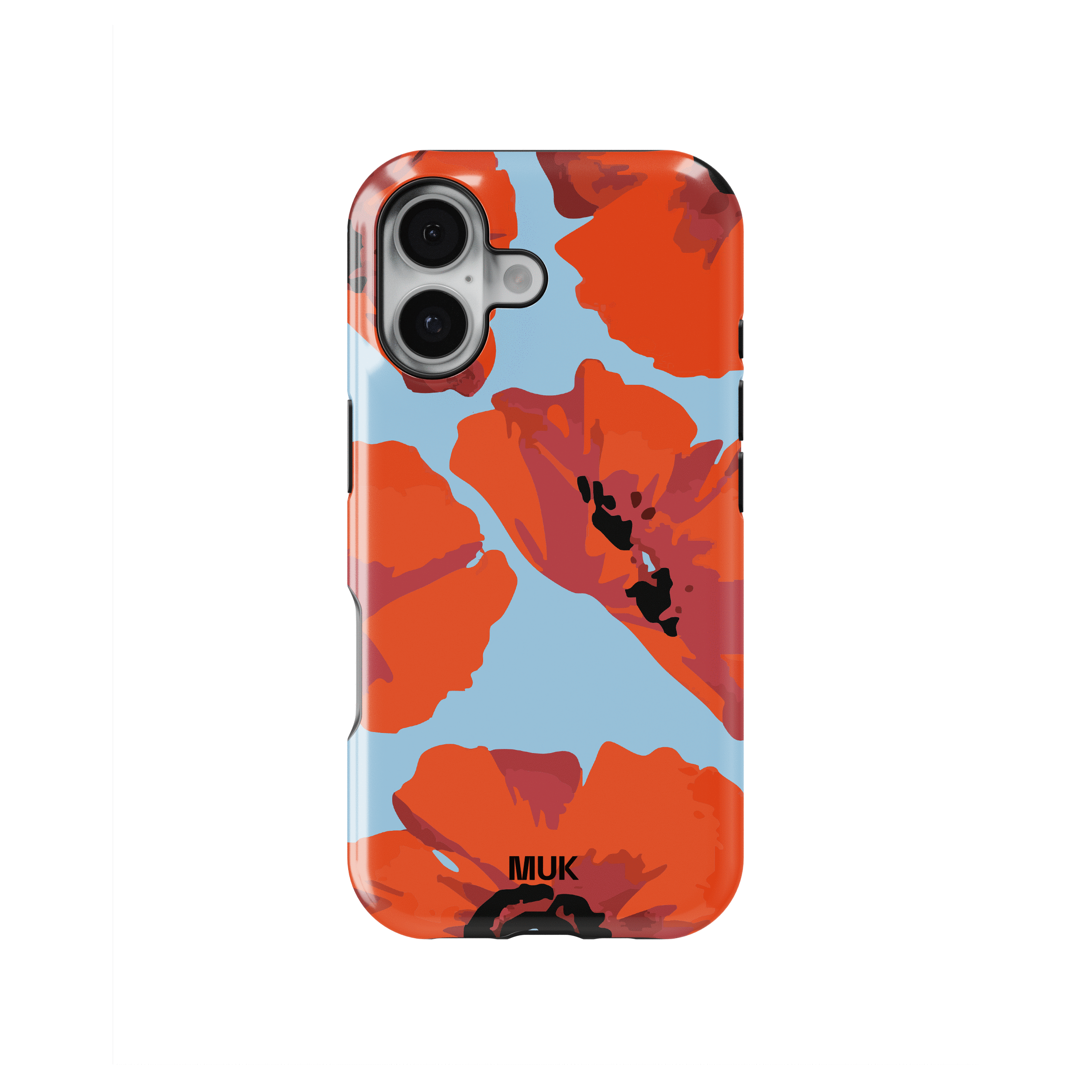 Tough Magsafe phone case - Poppies Blue