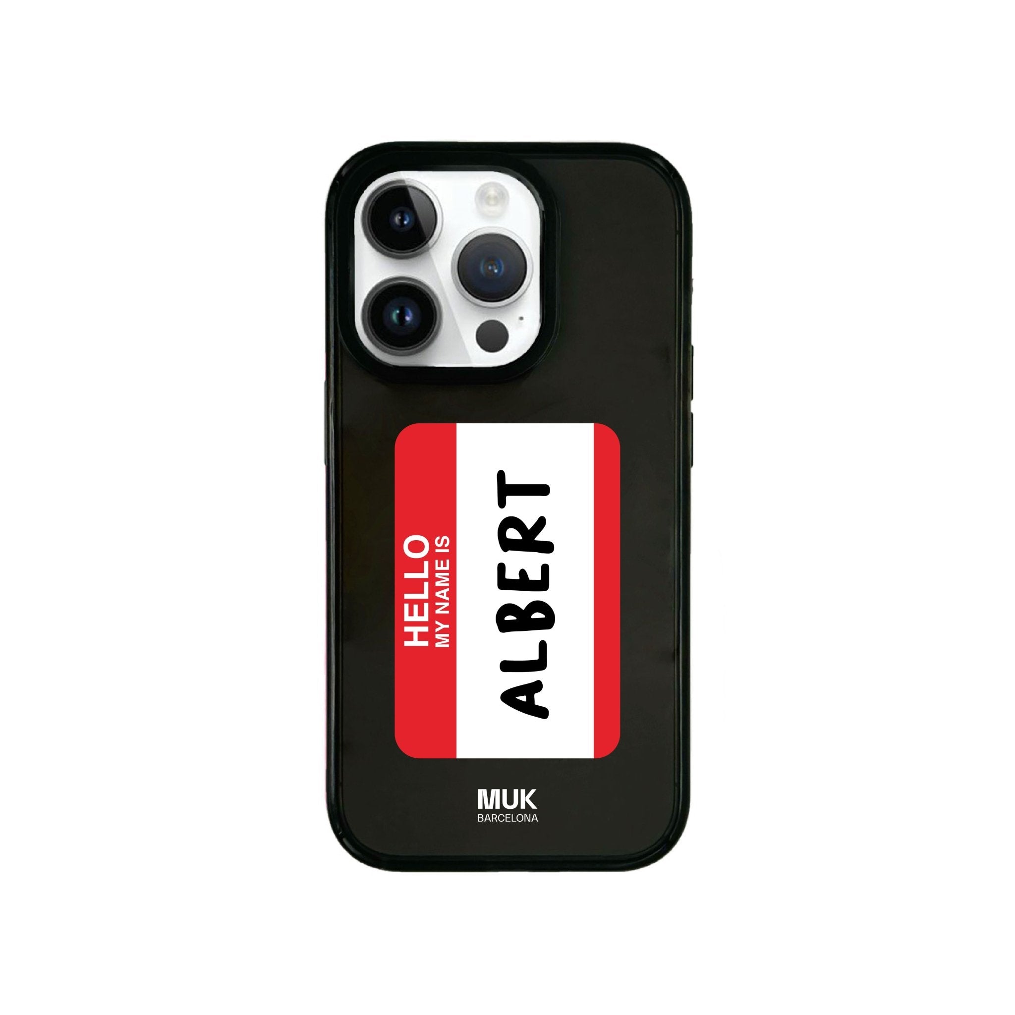 Funda de móvil Bumper Hello my name is - Black Personalizada