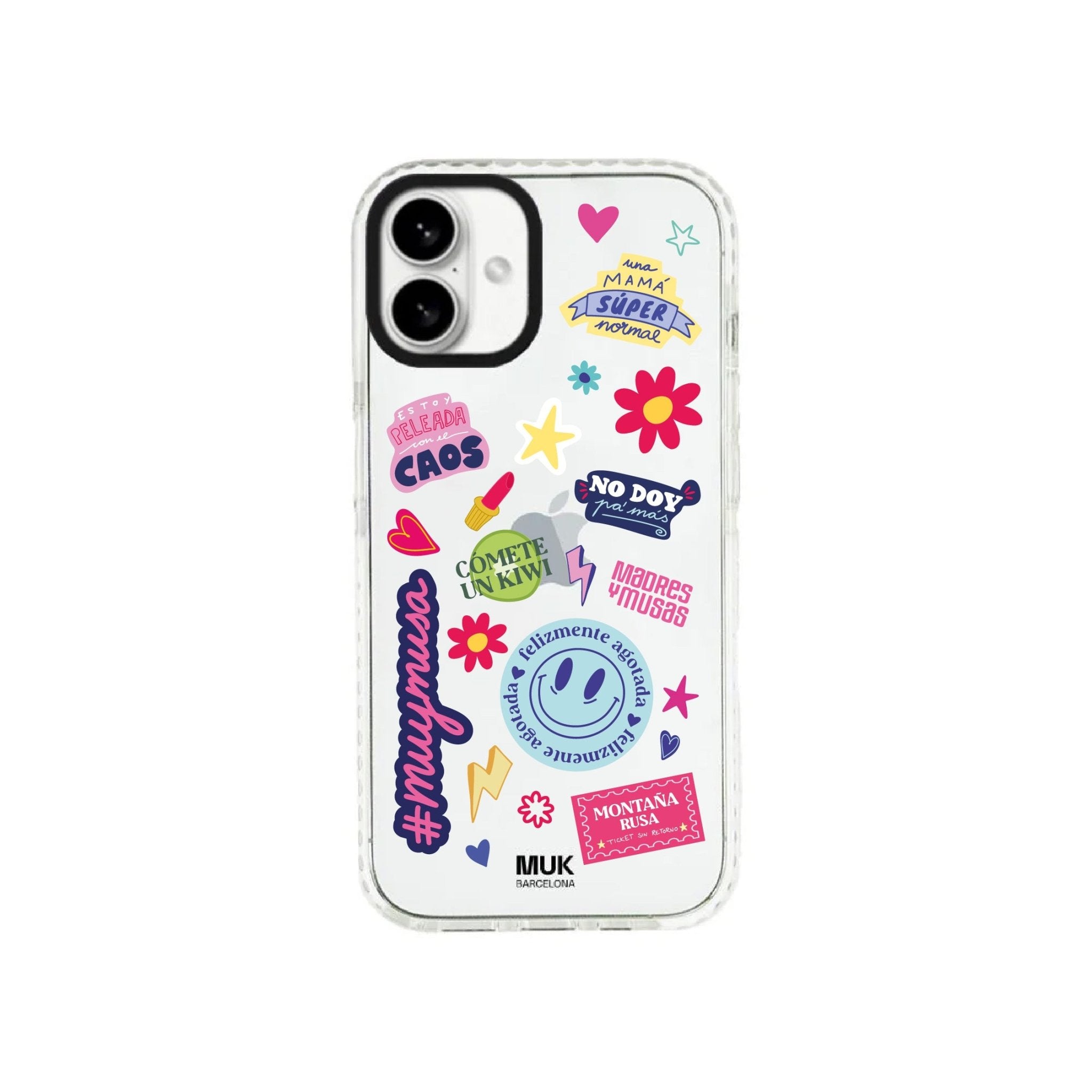 Funda de móvil Bumper Madres y Musas Stickers - Clear
