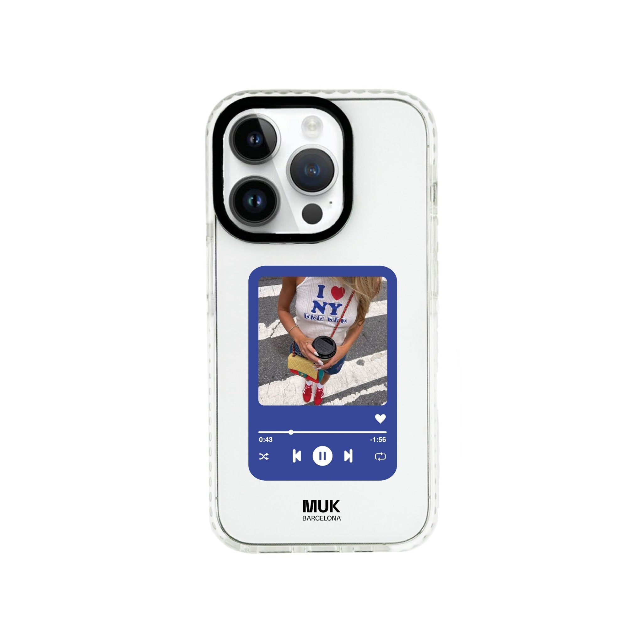 Funda de móvil Bumper Song - Clear Personalizada