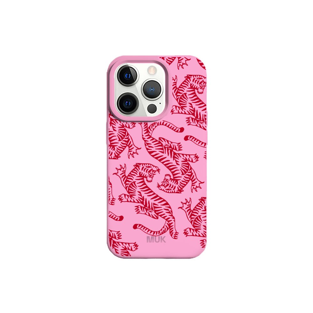 Funda de móvil Red Tigers - Pink