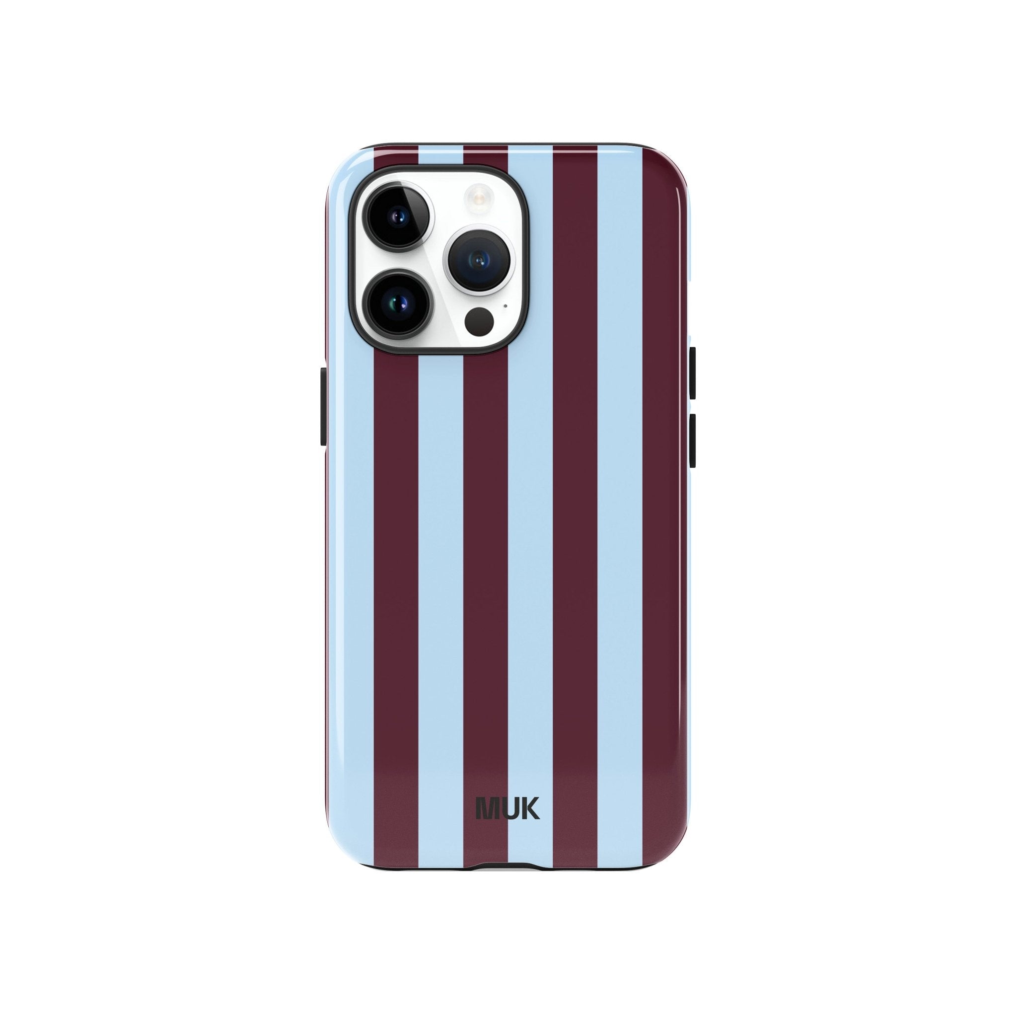 Funda de móvil Tough Magsafe - Stripes Brown Blue