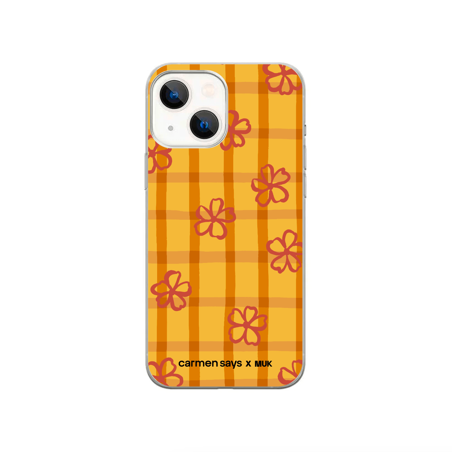 Funda de móvil Vichy Flowers Print - CARMENSAYSxMUK