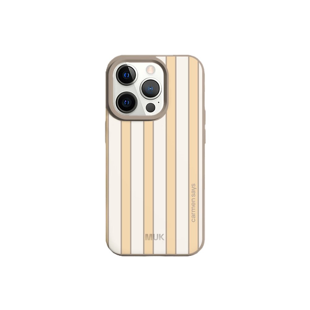 Funda de móvil Yellow Striped Stone - CARMENSAYSxMUK