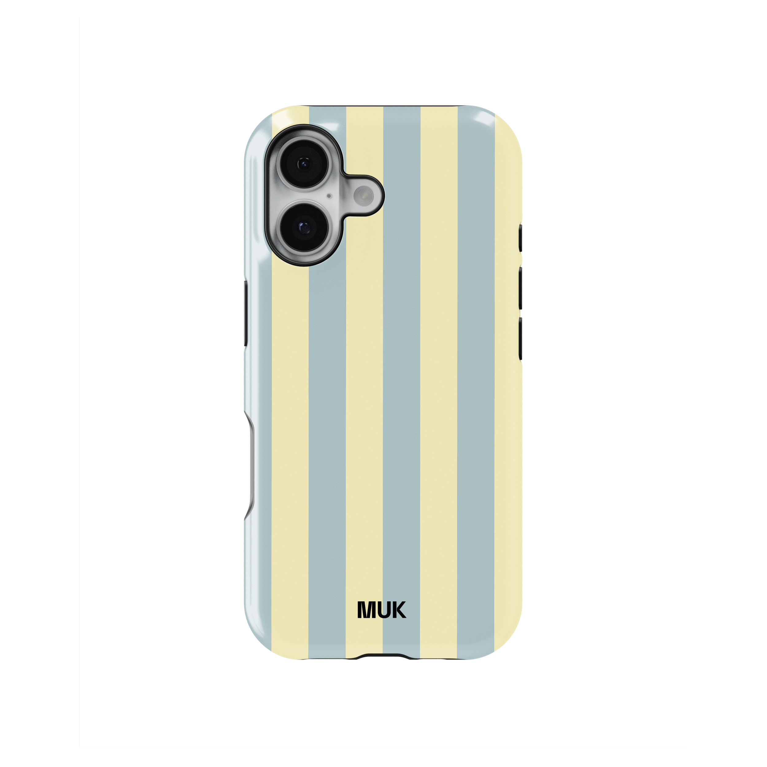 Tough Magsafe Phone Case - Stripes Blue Yellow