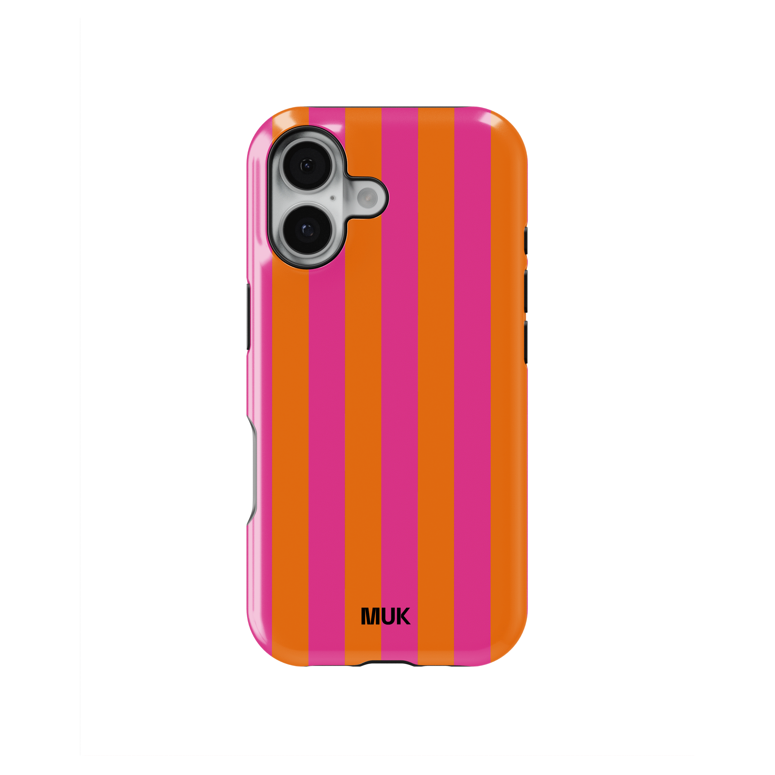 Tough Magsafe Phone Case - Stripes Pink Orange